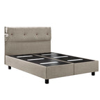 Κρεβάτι με Κεφαλάρι και Αποθηκευτικό Χώρο Hauz Pandora 150X200 Keten 05 Beige